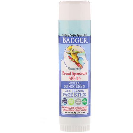 Badger Company Body Sunscreen Face Sunscreen - Solskyddsmedel I Ansiktet, Solkräm I Kroppen, Bad