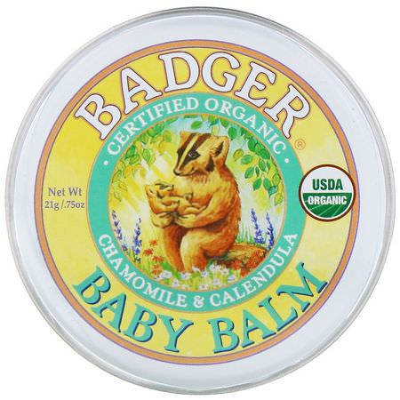 Badger Company Diaper Rash Treatments - Blöjautslag, Blöja, Barn, Baby