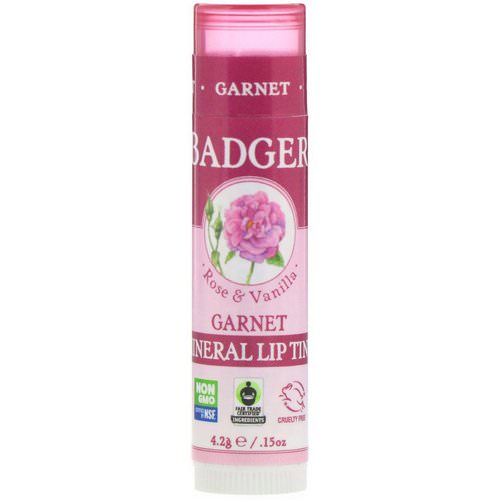 Badger Company, Mineral Lip Tint, Garnet, .15 oz (4.2 g) Review