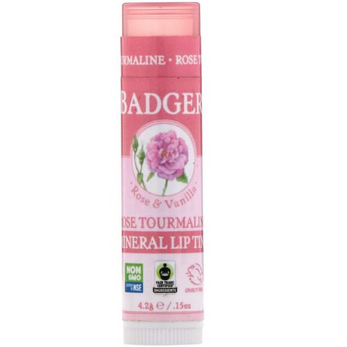 Badger Company, Mineral Lip Tint, Rose Tourmaline, .15 oz (4.2 g) Review