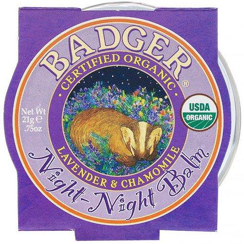 Badger Company, Organic, Night-Night Balm, Lavender & Chamomile, .75 oz (21 g) Review