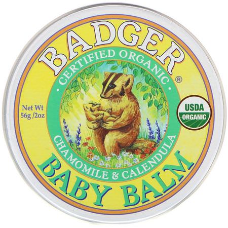 Badger Company Diaper Rash Treatments - Blöjautslag, Blöja, Barn, Baby