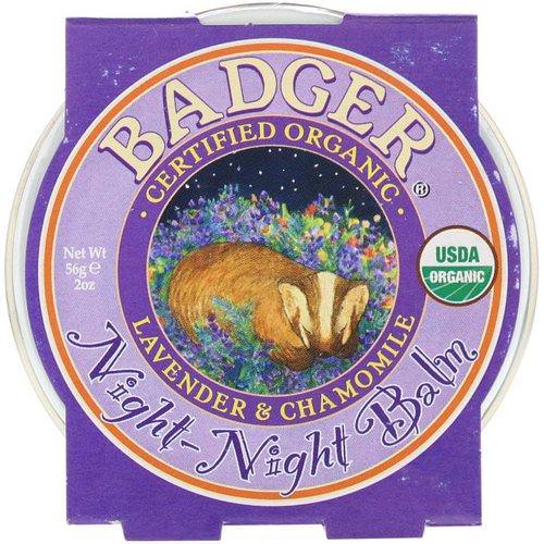 Badger Company, Organic, Night-Night Balm, Lavender & Chamomile, 2 oz (56 g) Review