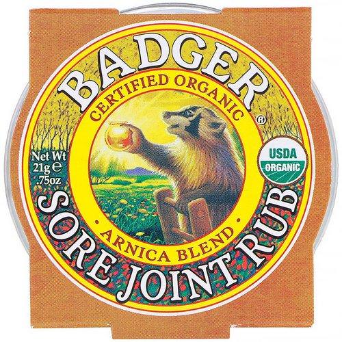 Badger Company, Organic, Sore Joint Rub, Arnica Blend, .75 oz (21 g) Review