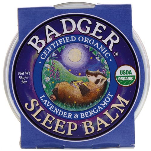 Badger Company, Organic Sleep Balm, Lavender & Bergamot, 2 oz (56 g) Review
