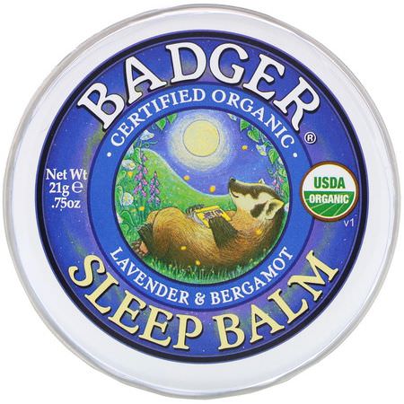 Badger Company Sleep Formulas Topicals Ointments - Salvor, Tematik, Första Hjälpen, Sömn