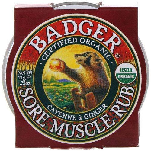 Badger Company, Sore Muscle Rub, Cayenne & Ginger, .75 oz (21 g) Review