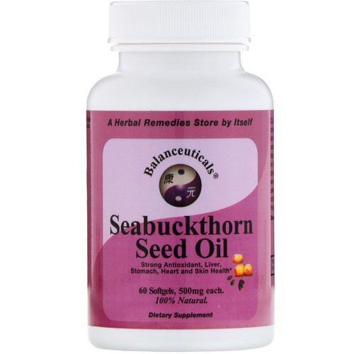 Balanceuticals, Seabuckthorn Seed Oil, 500 mg, 60 Softgels Review