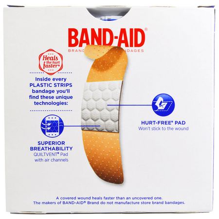 Bandage, Bandhjälpmedel, Första Hjälpen, Medicinska Skåpet: Band Aid, Adhesive Bandages, Plastic Strips, 60 Bandages