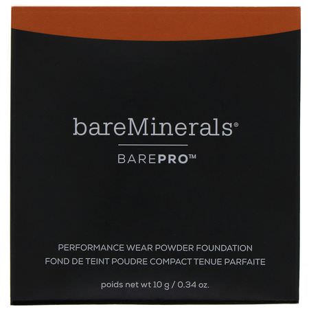 Foundation, Face, Makeup: Bare Minerals, BarePro, Performance Wear Powder Foundation, Chai 26, 0.34 oz (10 g)