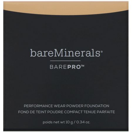 Foundation, Face, Makeup: Bare Minerals, BAREPRO, Performance Wear Powder Foundation, Sandalwood 15, 0.34 oz (10 g)
