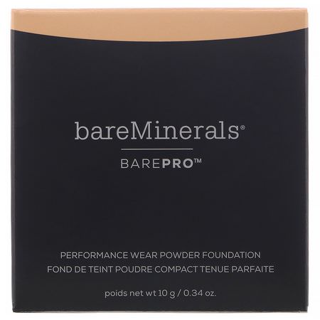 Foundation, Face, Makeup: Bare Minerals, BAREPRO, Performance Wear Powder Foundation, Warm Natural 12, 0.34 oz (10 g)