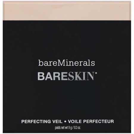 Ställa In Spray, Pulver, Ansikte, Makeup: Bare Minerals, BARESKIN, Perfecting Veil, Light/Medium, 0.3 oz (9 g)