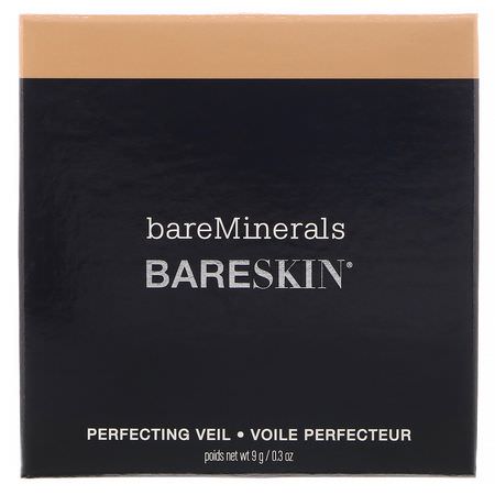Ställa In Spray, Pulver, Ansikte, Makeup: Bare Minerals, BARESKIN, Perfecting Veil, Tan/Dark, 0.3 oz (9 g)