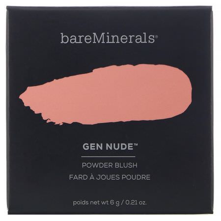 Blush, Face, Makeup: Bare Minerals, Gen Nude Powder Blush, Pretty In Pink, 0.21 oz (6 g)