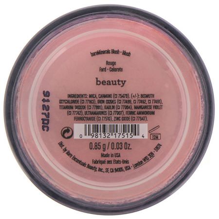 Blush, Face, Makeup: Bare Minerals, Loose Blush, Beauty, 0.03 oz (0.85 g)