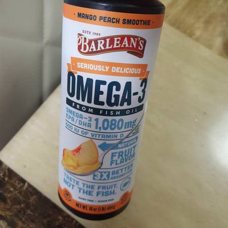 Barlean's Omega-3 Fish Oil - Omega-3 Fiskolja, Omegas Epa Dha, Fiskolja, Kosttillskott