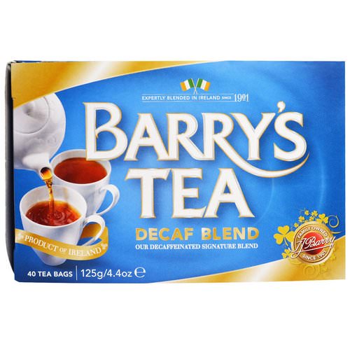 Barry's Tea, Decaf Blend, 40 Tea Bags, 4.4 oz (125 g) Review