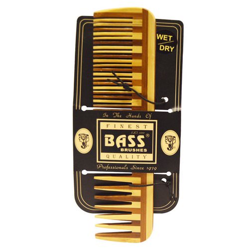 Bass Brushes, Large Wood Comb, Wide Tooth/ Fine Combination Review