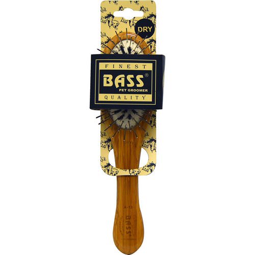 Bass Brushes, Wire/Boar Pet Groomer Oval, Small, 1 Brush Review