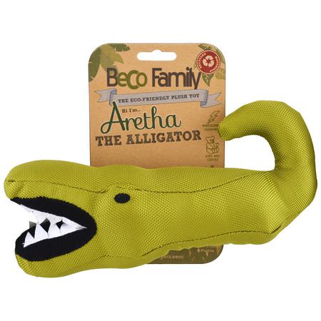 Husdjurleksaker, Husdjur: Beco Pets, The Eco-Friendly Plush Toy, For Dogs, Aretha the Alligator, 1 Toy