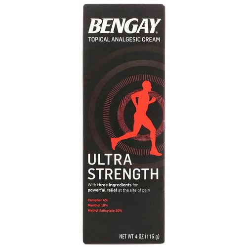 Bengay, Topical Analgesic Cream, Ultra Strength, 4 oz (113 g) Review