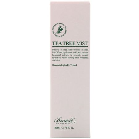 Face Mist, K-Beauty Moisturizers, Krämer, Face Moisturizers: Benton, Tea Tree Mist, 2.70 fl oz (80 ml)