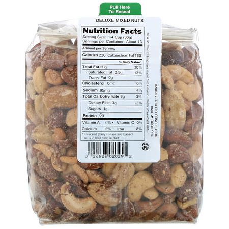 Trail Mix, Blandade Nötter, Frön, Nötter: Bergin Fruit and Nut Company, Deluxe Mixed Nuts, 16 oz (454 g)
