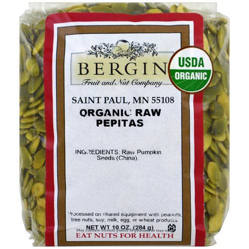 Bergin Fruit and Nut Company, Organic Raw Pepitas, 10 oz (284 g) Review