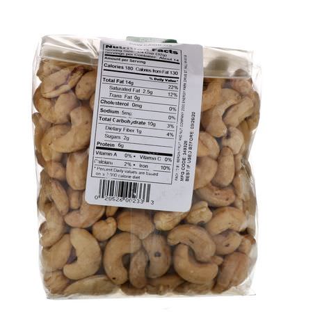 Cashewnötter, Frön, Nötter: Bergin Fruit and Nut Company, Raw Cashews, 16 oz (454 g)