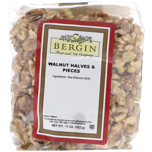 Bergin Fruit and Nut Company, Walnut Halves and Pieces, 11 oz (312 g) Review