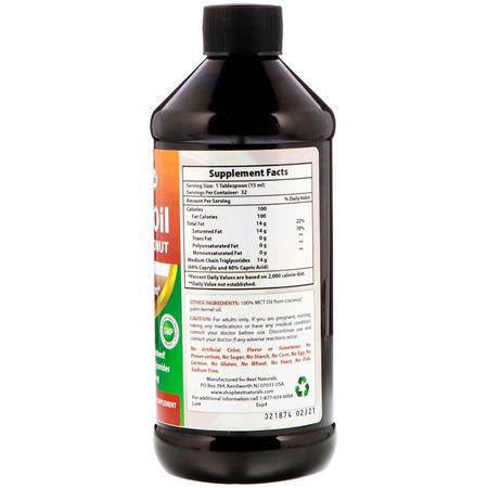 Mct-Olja, Vikt, Kost, Kosttillskott: Best Naturals, MCT Oil From Coconut, 16 fl oz (473 ml)