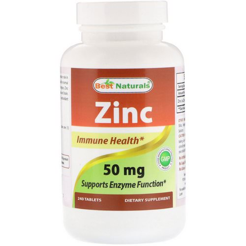 Best Naturals, Zinc, 50 mg, 240 Tablets Review