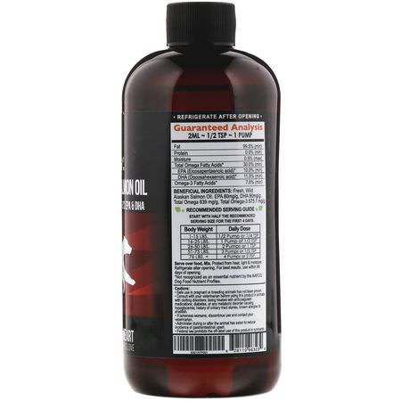 Oljor, Husdjursomegaer, Husdjurstillskott, Husdjur: Best Paw Nutrition, Pure Alaskan Salmon Oil, 16 fl oz (472 ml)