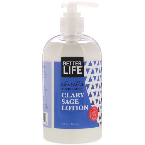 Better Life, Naturally Nourishing Lotion, Clary Sage, 12 fl oz (354 ml) Review