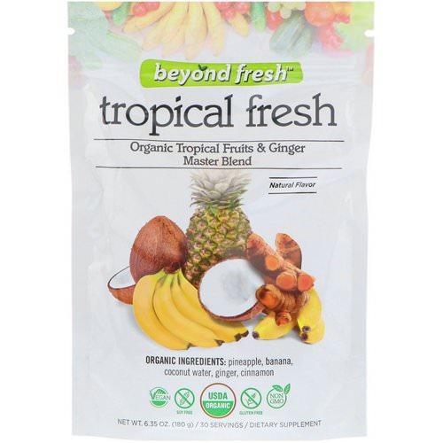 Beyond Fresh, Tropical Fresh, Organic Tropical Fruits & Ginger Master Blend, Natural Flavor, 6.35 oz (180 g) Review