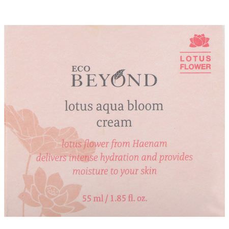 K-Beauty Moisturizers, Creams, Face Moisturizers, Beauty: Beyond, Lotus Aqua Bloom Cream, 1.85 fl oz (55 ml)