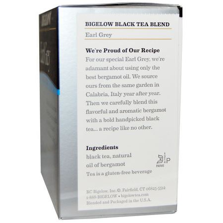 Black Tea, Earl Grey Tea: Bigelow, Black Tea, Earl Grey, 40 Tea Bags, 2.37 oz (67 g)