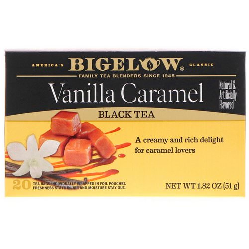 Bigelow, Black Tea, Vanilla Caramel, 20 Tea Bags, 1.82 oz (51 g) Review