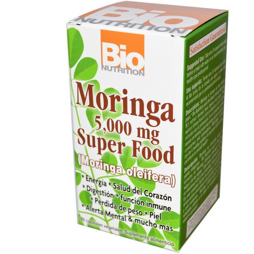 Bio Nutrition, Moringa Super Food, 500 mg, 60 Veggie Caps Review