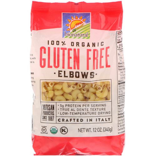 Bionaturae, 100% Organic Gluten Free Elbows, 12 oz (340 g) Review