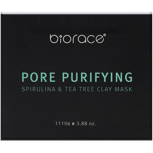 Biorace, Pore Purifying, Spirulina & Tea Tree Clay Mask, 3.88 oz (110 g) Review