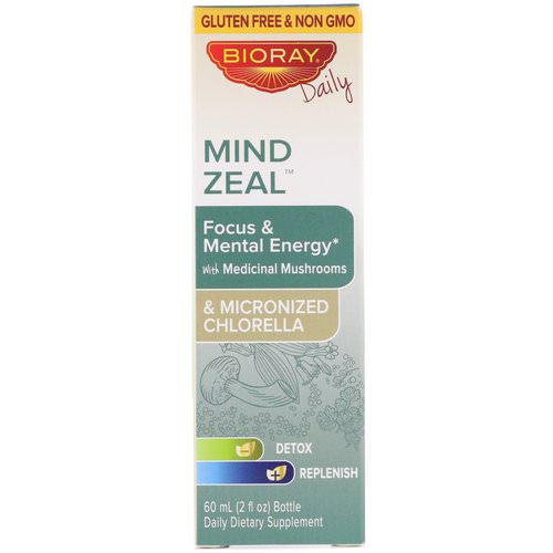 Bioray, Mind Zeal, Focus & Mental Energy, Alcohol Free, 2 fl oz (60 ml) Review