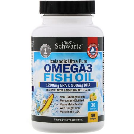 BioSchwartz Omega-3 Fish Oil - Omega-3 Fiskolja, Omegas Epa Dha, Fiskolja, Kosttillskott