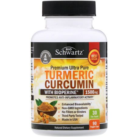 BioSchwartz Turmeric Curcumin Formulas - Curcumin, Gurkmeja, Antioxidanter, Kosttillskott