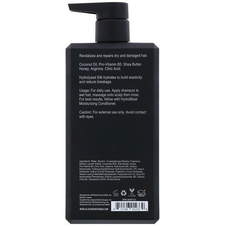 Balsam, Schampo, Hår: Blackwood For Men, Hydroblast, Moisturizing Shampoo, For Men, 15.15 fl oz (448.04 ml)