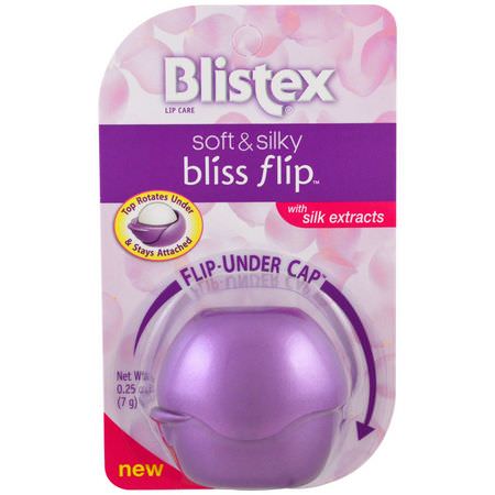 Läppbalsam, Läppvård, Bad: Blistex, Bliss Flip, Soft & Silky, With Silk Extracts, 0.25 oz (7 g)