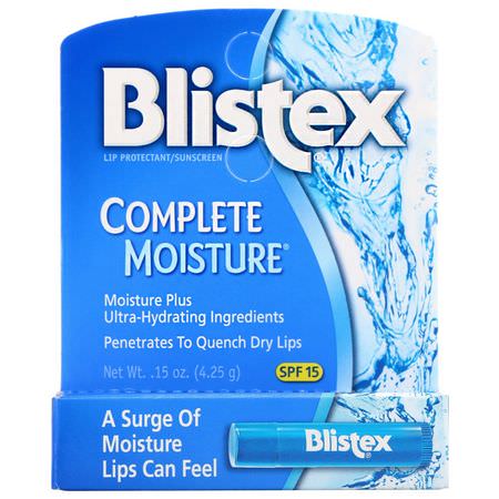 Spf, Lip Balm, Lip Care, Bath: Blistex, Complete Moisture, Lip Protectant/Sunscreen, SPF 15, .15 oz (4.25 g)