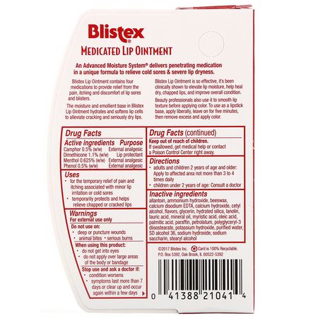 Blistex Medicated - Läkemedlet, Läppbalsam, Läppvård, Bad