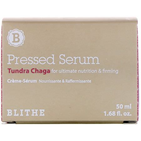 Firming, Anti-Aging, Behandlingar, Serums: Blithe, Pressed Serum, Tundra Chaga, 1.68 fl oz (50 ml)